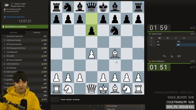 Good Night Chess By Eric! (Marathon 24 Hours on Lichess.org) смотреть онлайн
