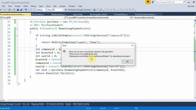 Business ERP Part 42 Pending Purchase Payment in ASP.NET MVC
