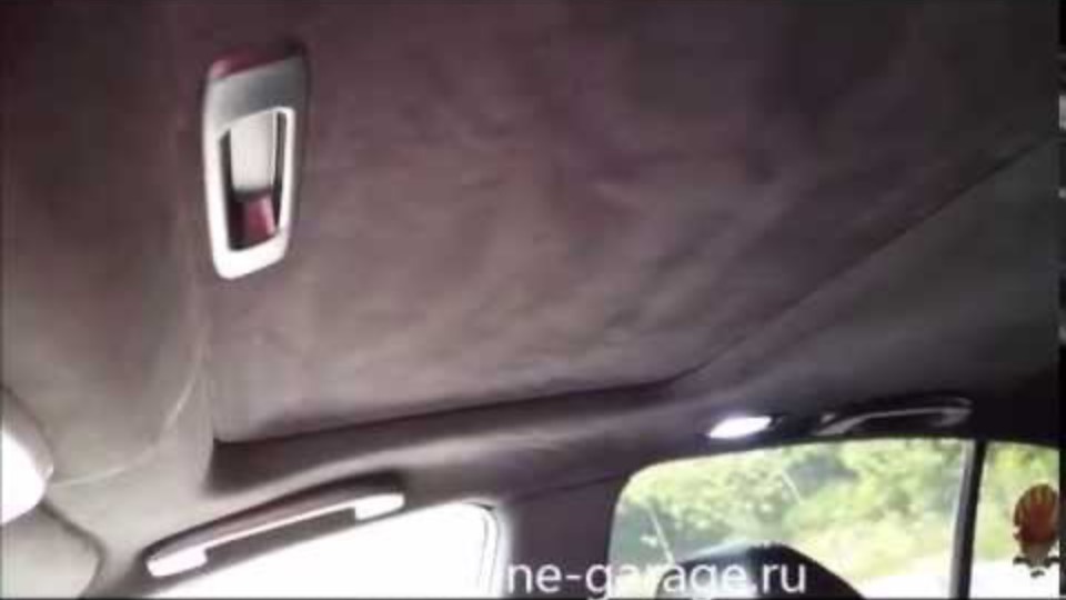 Перетяжка потолка алькантарой Infiniti G37