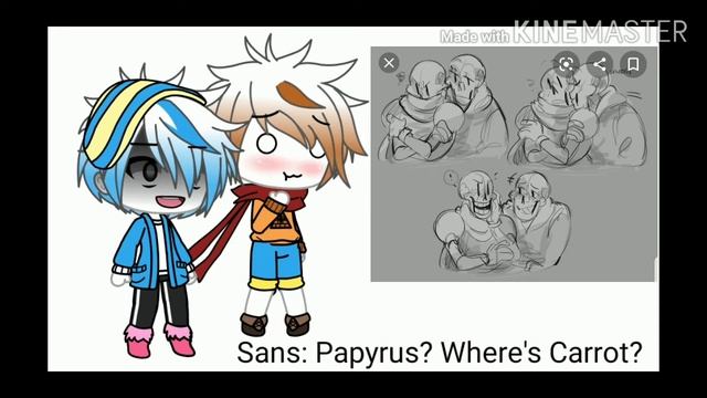 Sans and Papyrus react to Papyrus x Carrot