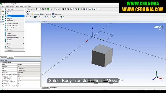 ✅  ANSYS DESIGN MODELER - Offset Surface - Basic Tutorial 16