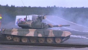 T-90c. Minefield passage. Russian Expo Arms 2011.