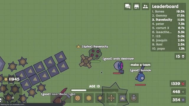 Moomoo.io HUGE BOOST TRAP TROLLING! INVISIBLE BUSH WHACKS PLAYERS INTO SPIKED DEATH! | Moomoo.io смотреть онлайн