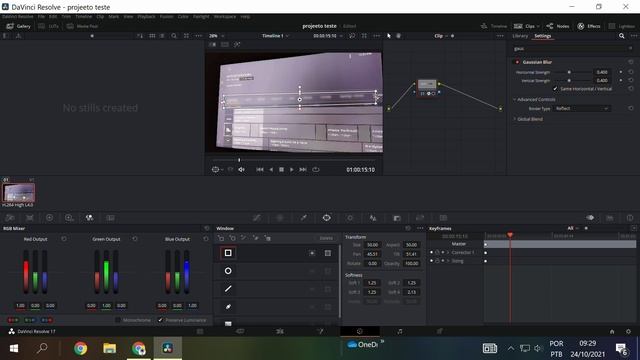 como desfocar uma parte do vídeo com Davinci Resolve | dica rápida! смотреть онлайн