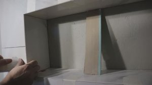 Как сделать полочку из плитки в душевой кабине. Часть 5.