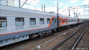 ЭП2К-372 прибывает с поездом Ульяновск - Москва