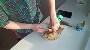 Быстрый десерт из печенья - шоколадная колбаска, по вкусу похожая на Твикс//