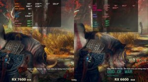 AMD Radeon RX 7600 vs AMD Radeon RX 6600