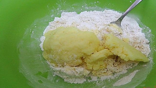 Вареники с картофелем из картофельного теста