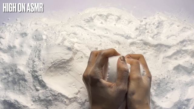 ASMR Pure White Baking Soda Crush🤍😍Crunchy+Little Squeaky+Fluffy 🥰❤️ #highonasmr #anxietyrelief
