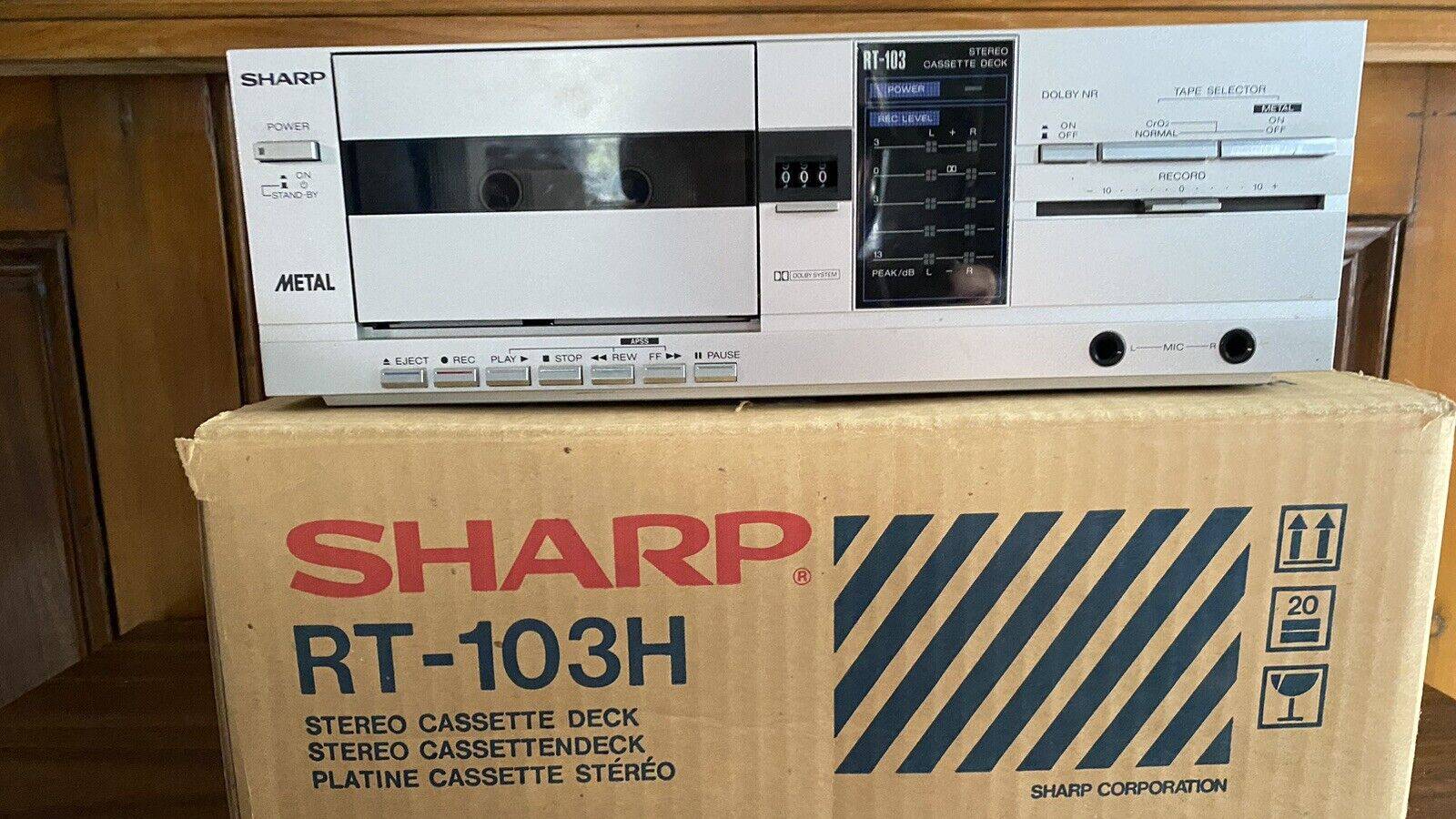 Винтажная кассетная дека Sharp RT-103-Япония-1983-год