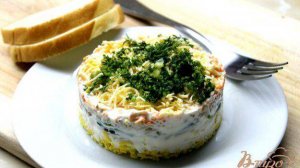 Слоеный салат  Фантазия