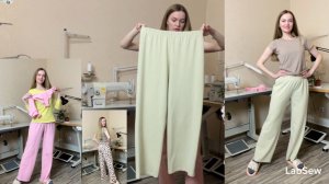 Обновила себе домашний гардероб, сшила 3 штуки штанов. Показываю.