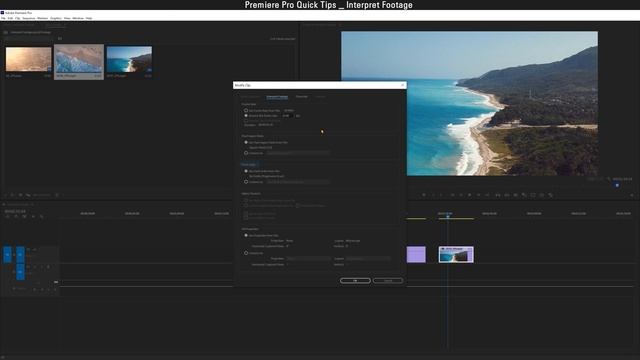 How to Interpret Footage in Premiere pro смотреть онлайн