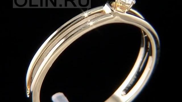 Бриллиантовое кольцо из желтого золота смотреть онлайн