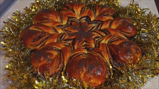 Булочка с ШОКОЛАДНЫМ кремом ВКУСНАЯ домашняя выпечка