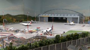 Крупнейшее в мире модель аэропорта »Миниатюрная страна чудес« (»Miniatur Wunderland«)