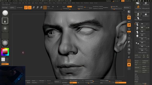 zbrush 4r8 Antonio Banderas for 3D print смотреть онлайн