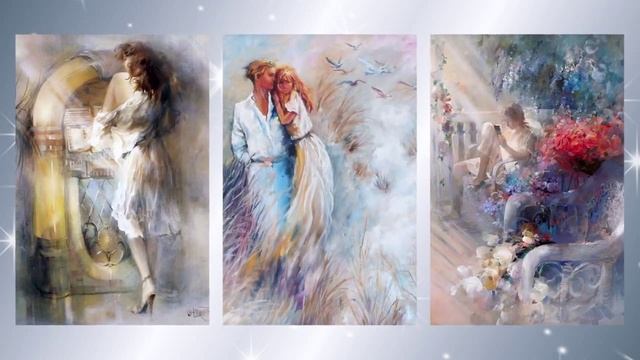 Нежные романтичные акварели.  Художник Willem Haenraets