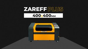 Лазерный CO2 станок с ЧПУ ZAREFF PLUS с платой управления Ruida с рабочим полем 400х400 мм.