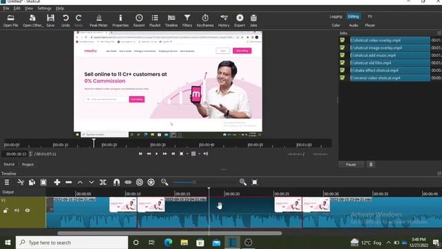 How To Mute Audio Part In Video | Shotcut Video Editor | Shotcut Audio Editing