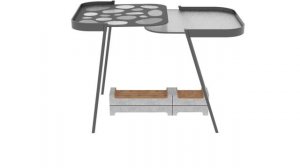 Комплект малых архитектурных форм для заповедника "Красноярский столбы". Софья Дроздецкая. 2024