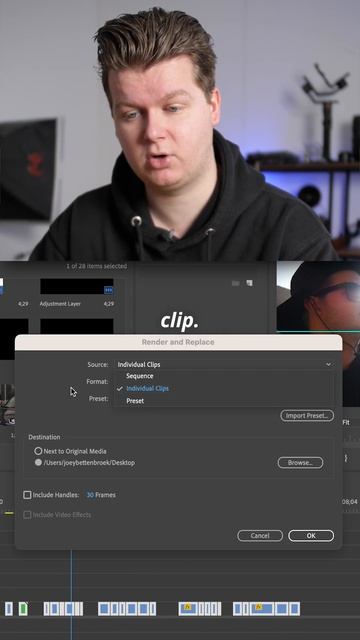 How to batch export every individual clip on your timeline in #premierepro смотреть онлайн