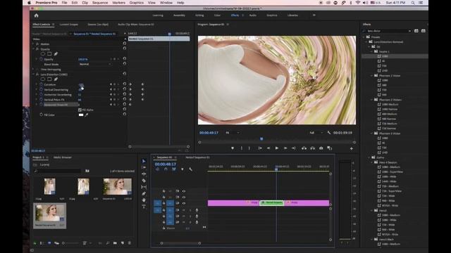 فلاتر بريميير Lens Distortion + Corner Pin + Channel Blur الدرس السادس смотреть онлайн
