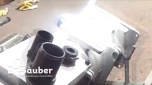 Очистка оборудования сухим льдом.