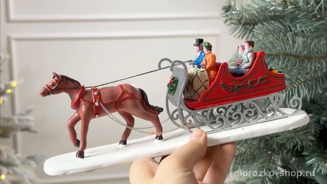 Декоративная фигурка 'Викторианские сани', полистоун, 23 см, 23589-lemax