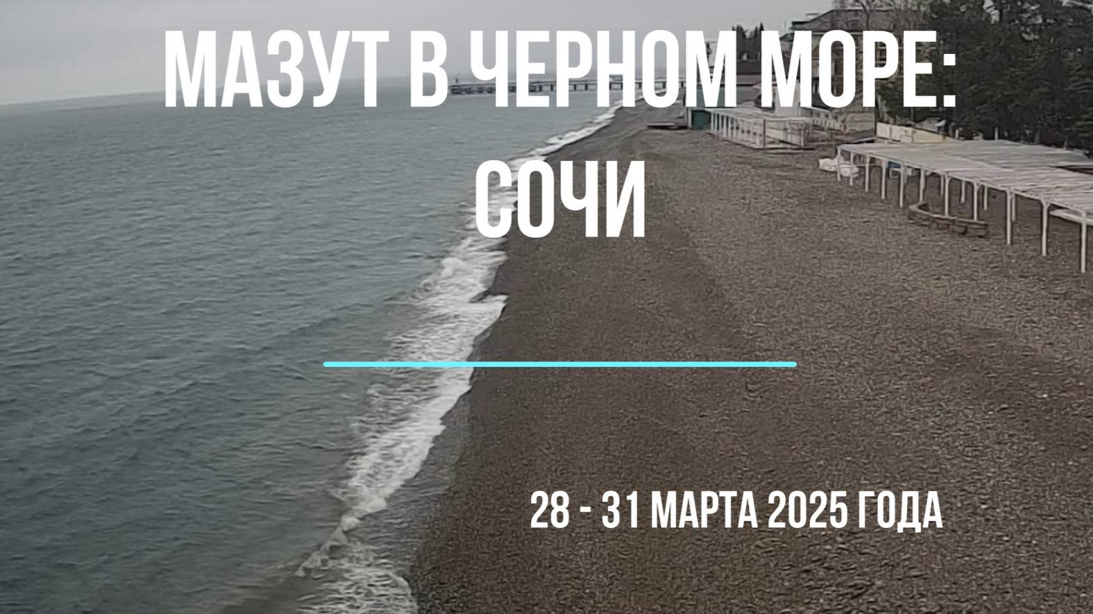 Сочи. Мазут в Черном море. 28 - 31 марта 2025 года.
