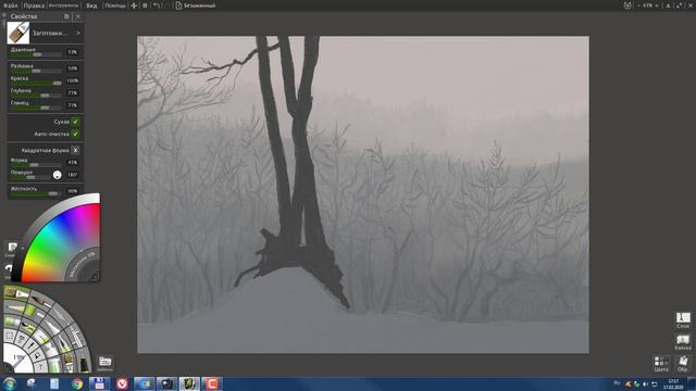 Digital painting in ArtRage Цифровая живопись в ArtRage 187