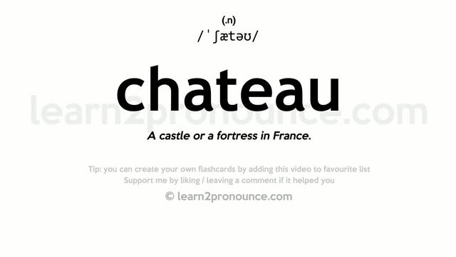 Pronunciation of Chateau | Definition of Chateau смотреть онлайн