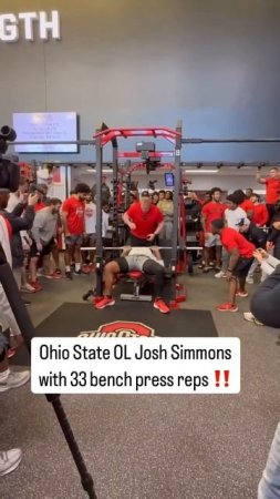 Ohio State's Josh Simmons ties the record from this year’s Combine (via @staceydales)
