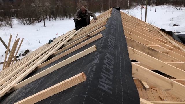 Стропильная система двускатной крыши. смотреть онлайн