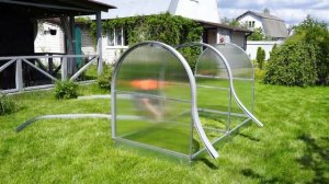 Сборка парника со сдвижной крышей