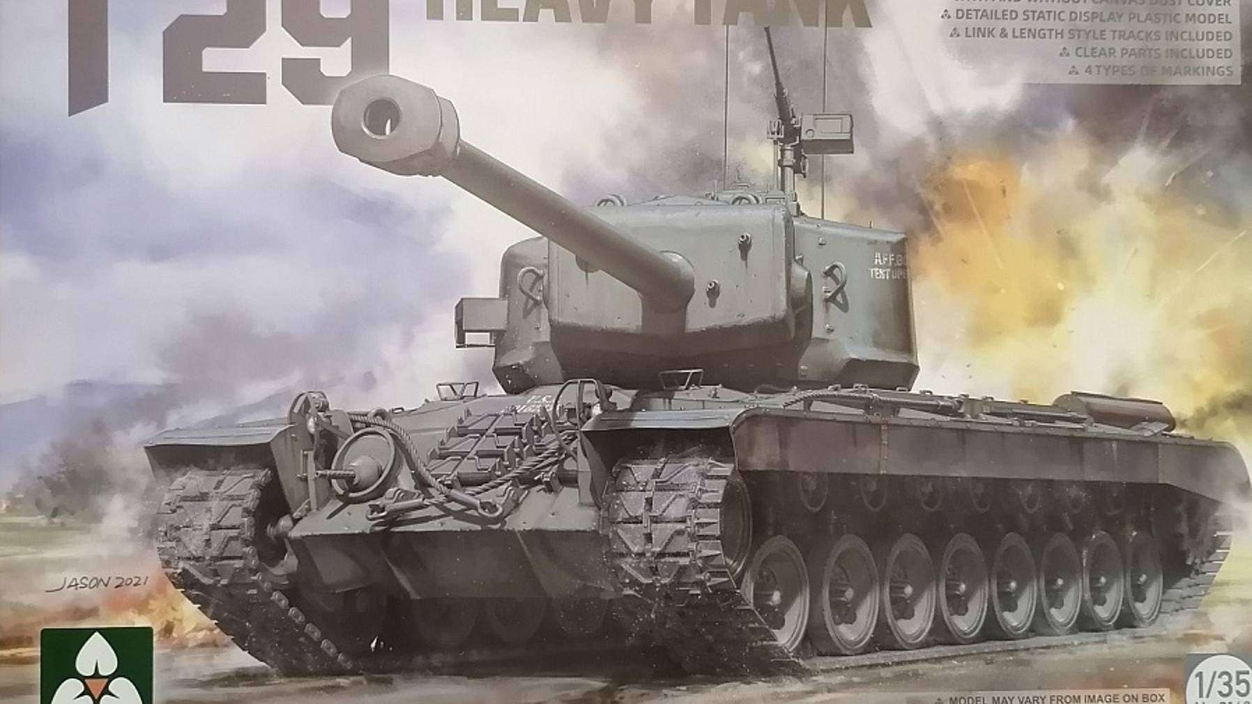 # 97. T29, Takom, 1:35 (обзор коробки)