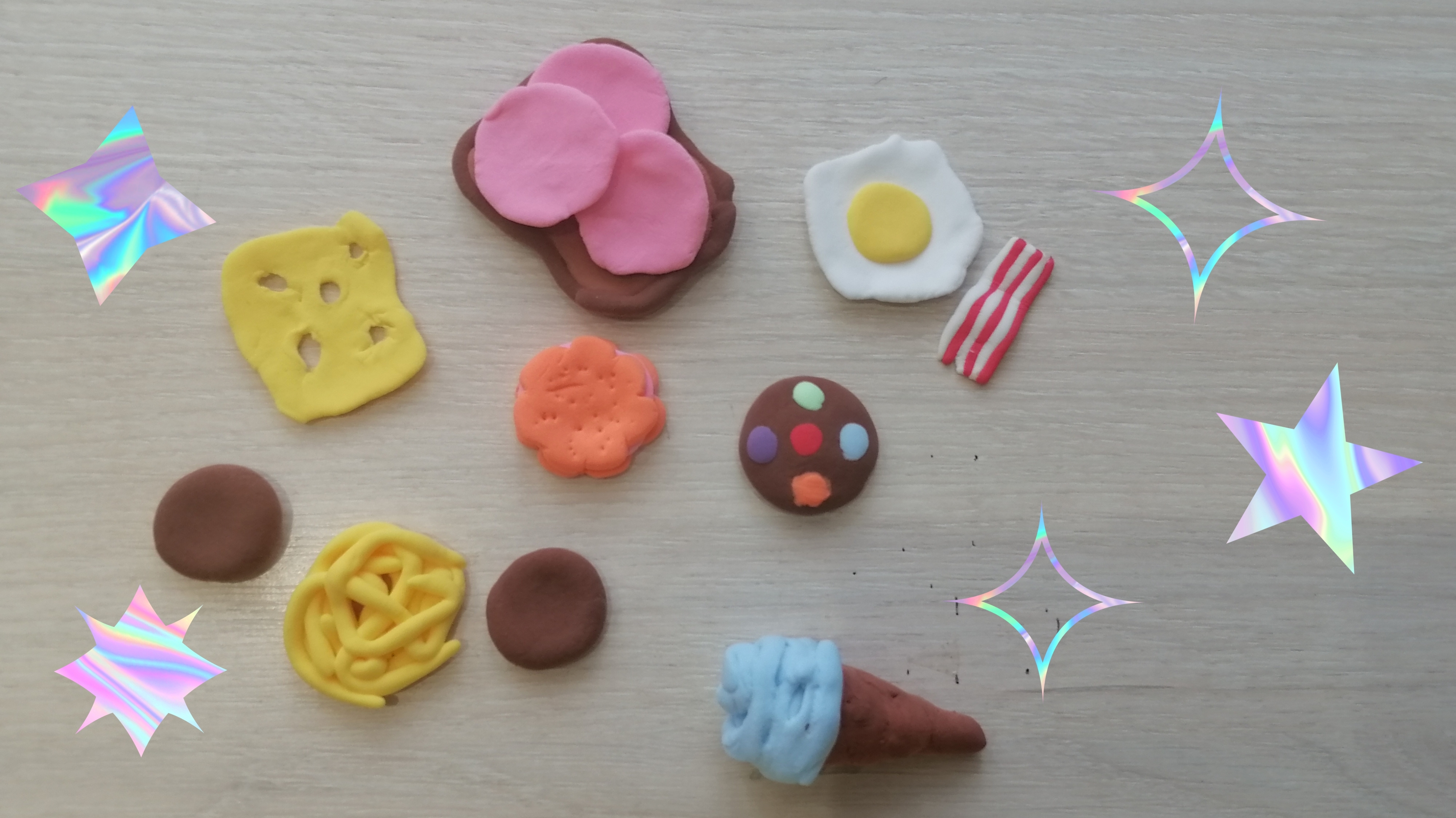 Продукты из воздушного пластилина! 🤩🥰😁👍🐱