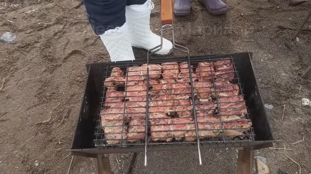 Вкусный шашлык/ отдых на море / сбор морской капусты / Сахалин / 30 марта 2025 года смотреть онлайн
