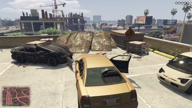 GTA 5 Franklin, Lamar, And Stretch 5 Star Wanted Level