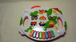 Детское пианино руль арт. D1063 со звуком и светом видео обзор