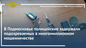 В Подмосковье полицейские задержали подозреваемых в многомиллионном мошенничестве