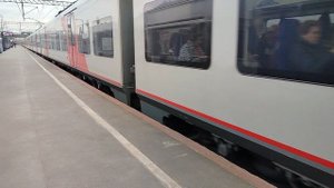 Двойной Электропоезд Ласточка ЭС2Г-023+ЭС2Г-021 и Электропоезд Ласточка ЭС2Г-015 Сортировочная