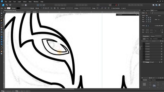 Tiger Face Logo Design Illustration in Affinity Designer смотреть онлайн
