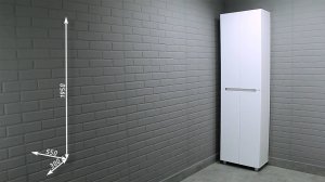 Пенал напольный 55 Аура без ящика АЙСБЕРГ