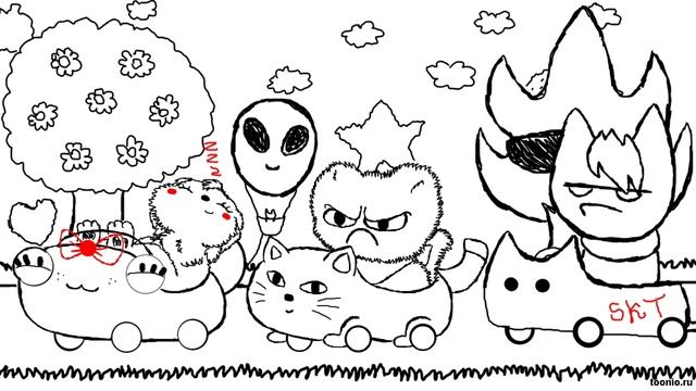 На узенькой дороге ...