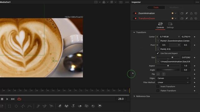 Fusion Tutorial - Create Flex Zoom Animation Effect with Anim Curves in DaVinci Resolve 17 смотреть онлайн