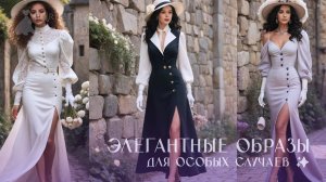 ЭЛЕГАНТНЫЕ ОБРАЗЫ ДЛЯ ОСОБЫХ СЛУЧАЕВ ✨#Мода #ВинтажныйШик #Элегантность #Стиль