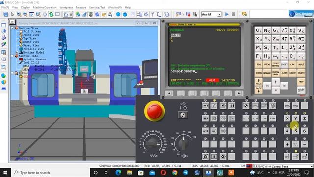 HOW TO KEY IN G CODE MAZAK CNC MILLING смотреть онлайн