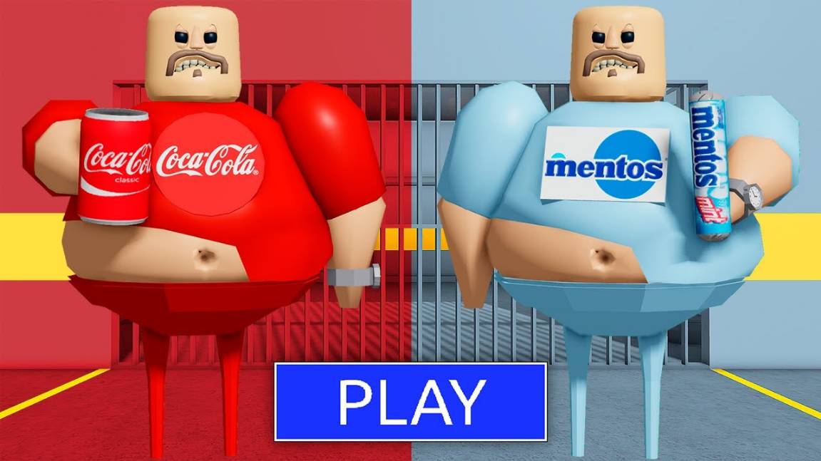 КОЛА BARRY ПРОТИВ МЕНТОС BARRY В BARRY PRISON RUN! New Scary Obby в РОБЛОКС